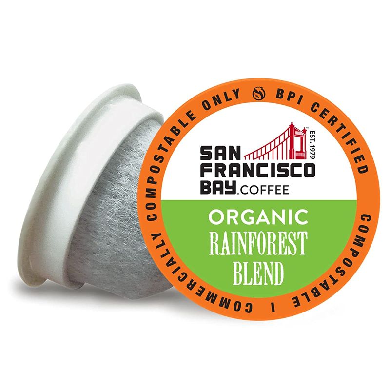 Photo 1 of **NO REFUNDS/RETURNS*- **EXPIRED 01/04/22** SF Bay Coffee OneCUP Organic Rainforest Blend 36 Ct Medium Roast Compostable Coffee Pods