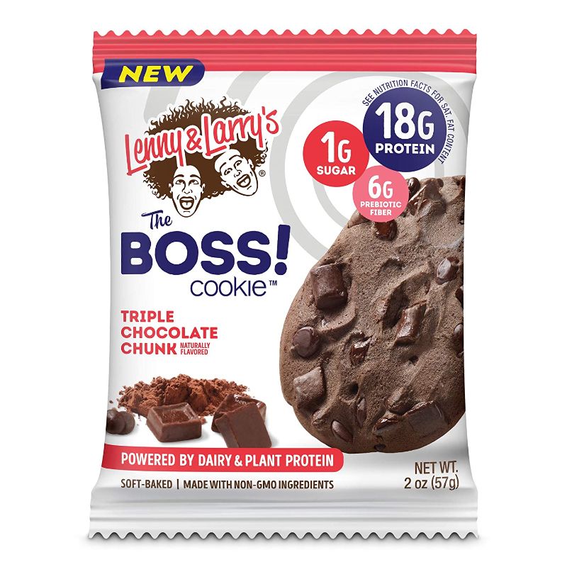 Photo 1 of **NO REFUNDS/RETURNS**-**EXPIRED 02/18/22**-  2 of Lenny & Larry's The BOSS Cookie, Triple Chocolate Chunk, 12 Count
