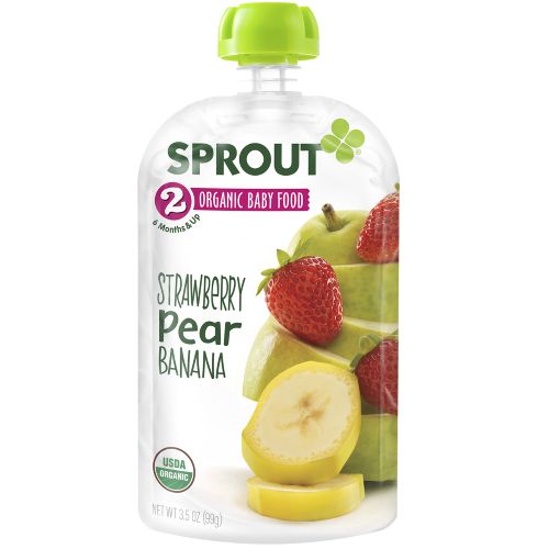 Photo 1 of **NO RETURNS/REFUNDS*- **best by: 05/12/22* **2 boxes of- Sprout Organic Baby Food Stage 2 Pouches Strawberry Pear Banana Pack of 6
