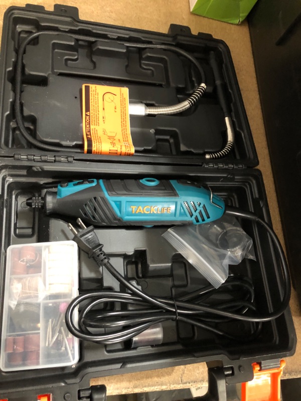 Photo 2 of **SAME MODEL DIFFERENT COLOR**- TACKLIFE Rotary Tool Kit, 135W Motor with Variable Speed, 150pcs Rotary Tool Accessories RTSL50AC- blue