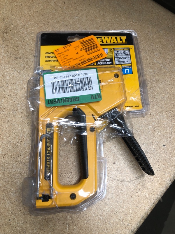 Photo 2 of DeWalt DWHTTR130LH Heavy Duty Compact Staple Gun