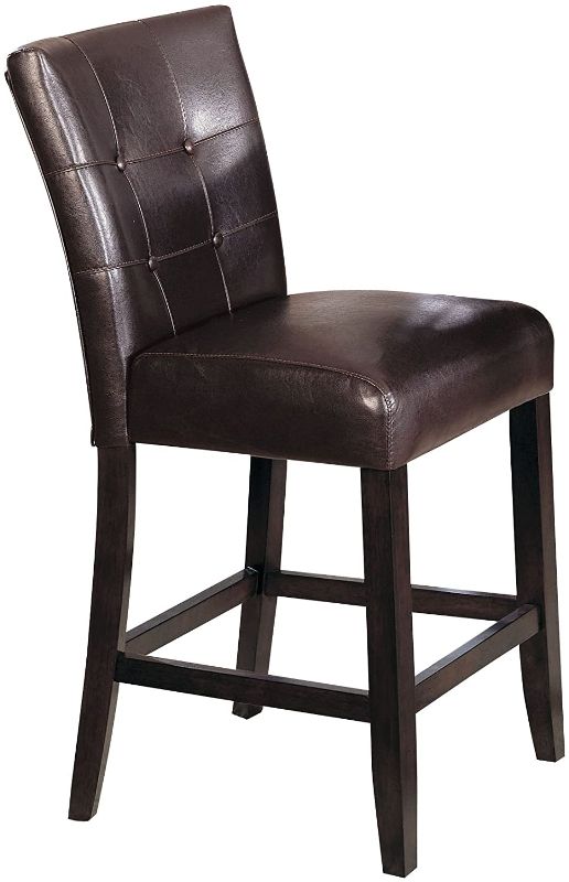 Photo 1 of ACME 07055 Set of 2 Counter Height Chair, 24-Inch Height, Brown
