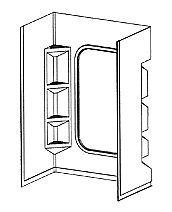 Photo 1 of 24x36x62 1 piece Surround-White, Lippert Components 210307
