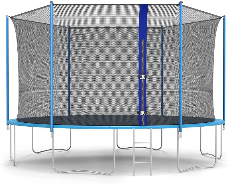 Photo 1 of ***parts only***  12FT Trampoline with Enclosure Net Outdoor Jump Rectangle Trampoline - ASTM Approved-Combo Bounce Exercise Trampoline PVC Spring Cover Padding for Kids and Adults
