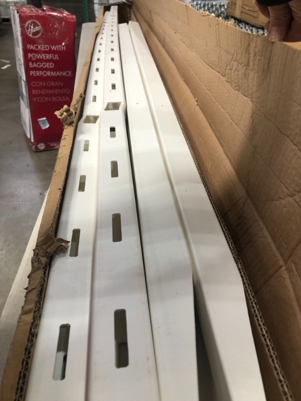 Photo 1 of 42 in. H x 92 in. W Manchester Semi-Permanent Vinyl Fence Panel Kit (2-Pack)