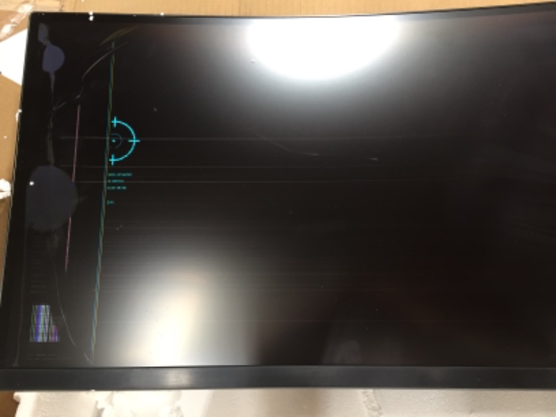 Photo 6 of **DAMAGED SCREEN ***SAMSUNG 49" Class Wide Screen QLED Gaming Quantum Dot (5120x1440) Monitor - LC49RG90SSNX/ZA**READ BELOW** 
