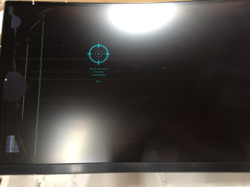 Photo 3 of **DAMAGED SCREEN ***SAMSUNG 49" Class Wide Screen QLED Gaming Quantum Dot (5120x1440) Monitor - LC49RG90SSNX/ZA**READ BELOW** 
