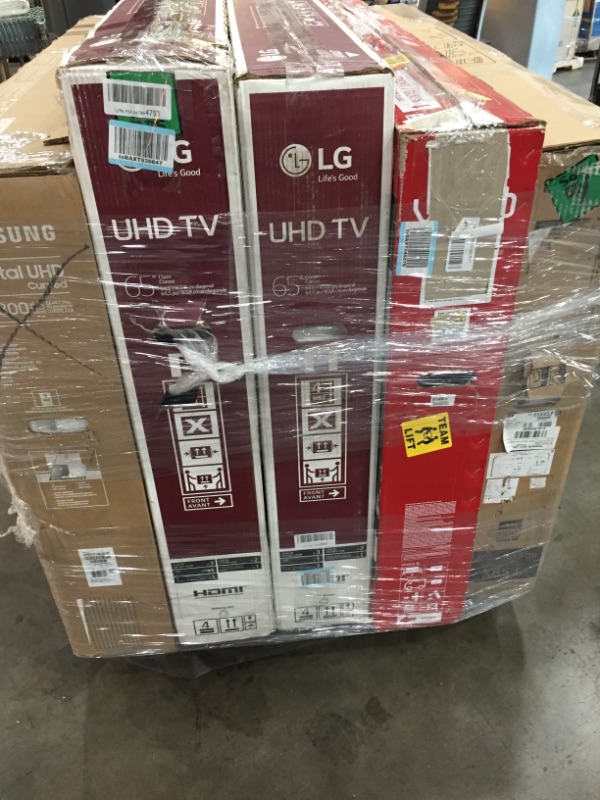 Photo 1 of PALLET OF 5 VARIOUS DAMAGED TV'S***SOLD AS IS**NO REFUNDS