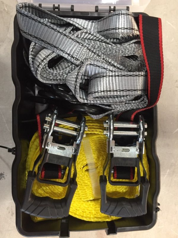 Photo 1 of **SET OF 2 **Husky Cargo Management System (5-Pieces), Red/ Black/gray and Yellow
