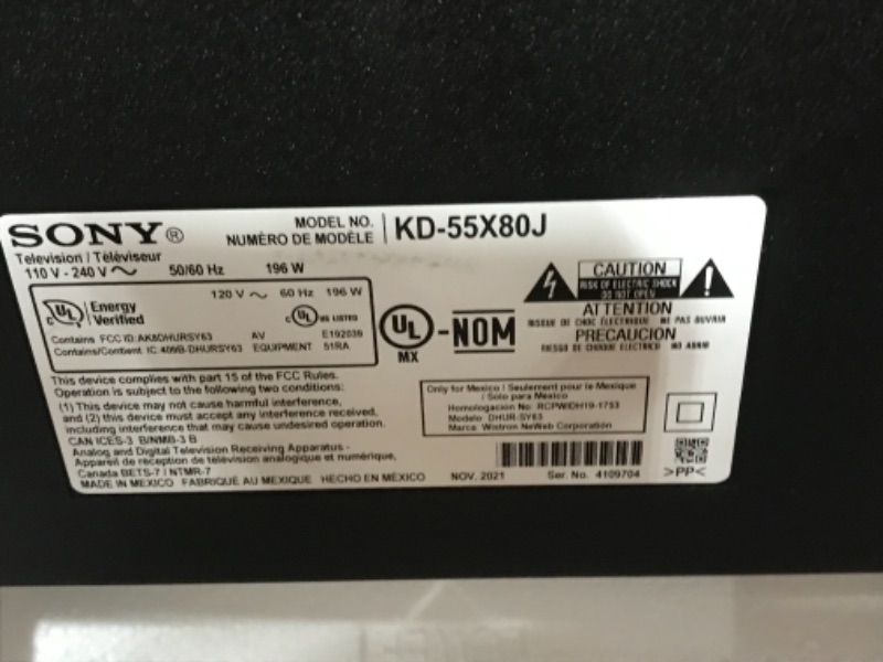 Photo 3 of Sony X80J 55 Inch TV: 4K Ultra HD LED Smart Google TV with Dolby Vision HDR and Alexa Compatibility KD55X80J- 2021 Model
