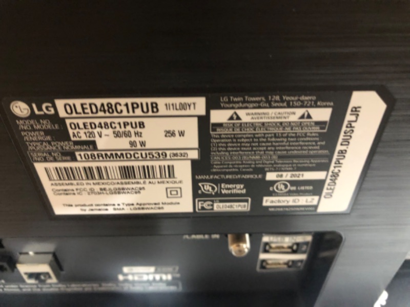 Photo 1 of LG 48" Class 4K UHD Smart TV W/AI ThinQ® OLED C1 Series 