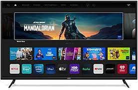 Photo 1 of **damage to top of screen**VIZIO 65-Inch V-Series 4K UHD LED HDR Smart TV with Apple AirPlay and Chromecast Built-in, Dolby Vision, HDR10+, HDMI 2.1, Auto Game Mode and Low Latency Gaming, V655-J09, 2021 Model