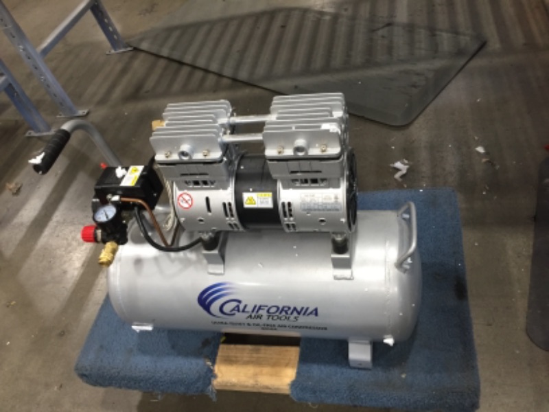 Photo 1 of California Air Tools 8010 Steel Tank Air Compressor | Ultra Quiet, Oil-Free, 1.0 hp, 8 gal
