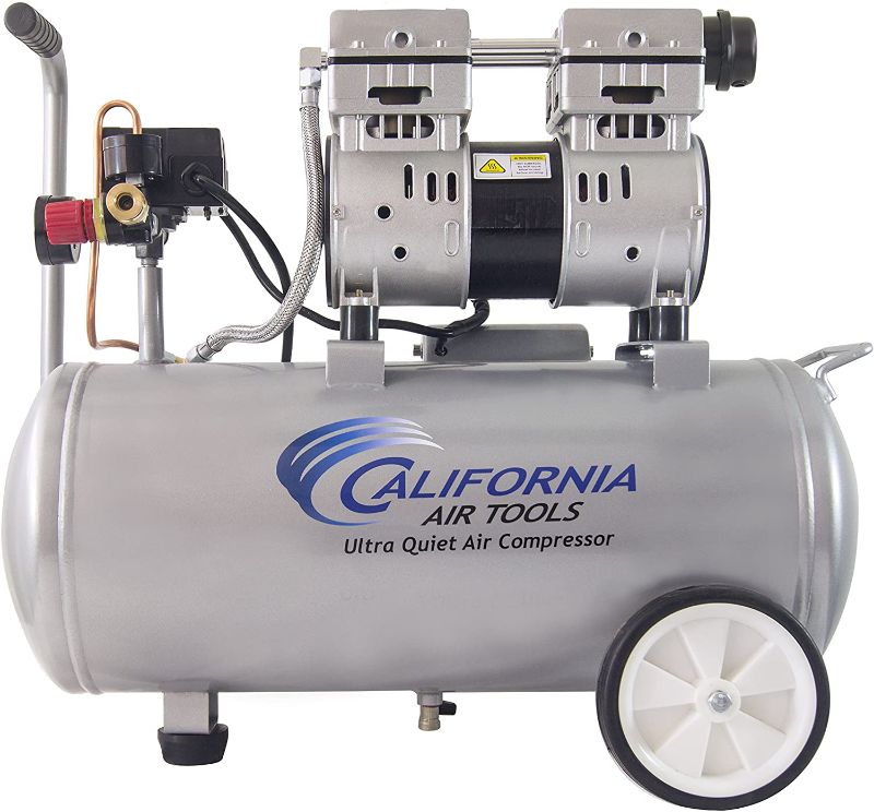 Photo 1 of California Air Tools 8010 Steel Tank Air Compressor | Ultra Quiet, Oil-Free, 1.0 hp, 8 gal
