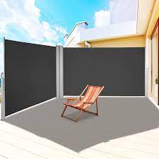 Photo 1 of *** MISSING COMPONENTS***MINOR SCRATCHES***
VEVOR LOVESHARE 236" x 71"Black Retractable Awnig-Rugged Full Aluminum Rust-Proof Patio Sunshine Privacy Divider Wind Screen. Longer Service Life, Suitable for Courtyard, Roof Terraces and Pools
