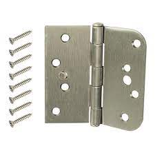 Photo 1 of (5)Everbilt
4 in. Square x 5/8 Radius Satin Nickel Security Door Hinge