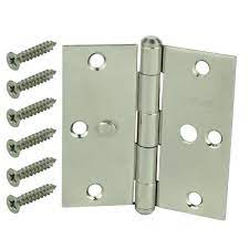 Photo 1 of 2 Everbilt
3-1/2 in. Stainless Steel Square Corner Security Door Hinge