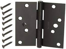 Photo 1 of 2 Everbilt
4 in. Oil-Rubbed Bronze Square Corner Security Door Hinges Value Pack (3-Pack)