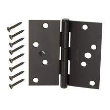 Photo 1 of 2 Everbilt
4 in. Oil-Rubbed Bronze Square Corner Security Door Hinges Value Pack (3-Pack)