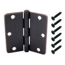 Photo 1 of 15 Everbilt
3-1/2 in. x 1/4 in. Radius Oil-Rubbed Bronze Door Hinge