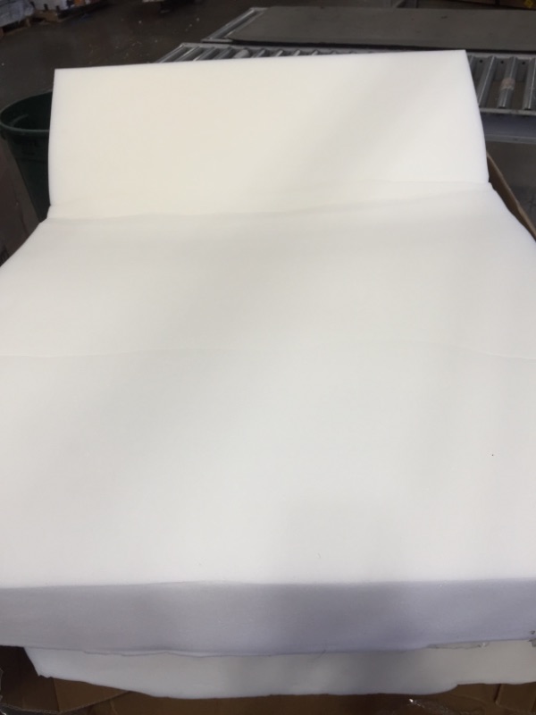Photo 4 of  4"H x 24"W x 36"L  High Density Firm Foam Chair Cushion Square Foam for Cushion Replacement
*** FOLDED NEED TO LET EXPAND****
