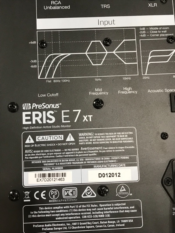 Photo 2 of PreSonus Eris E7 XT 2-Way Active Studio Monitor with EBM Waveguide