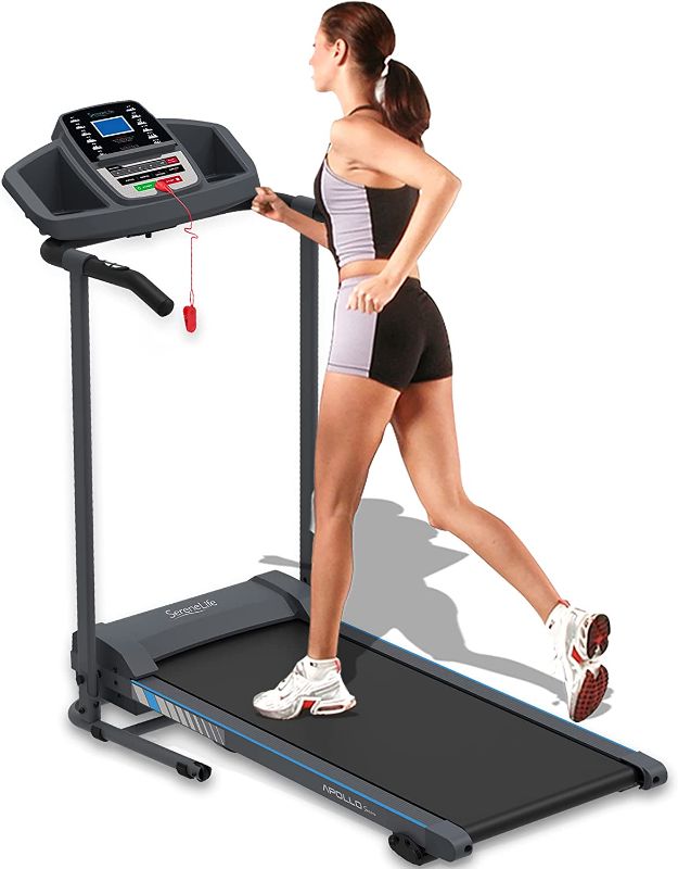 Photo 1 of ***PARTS ONLY*** SereneLife Smart Electric Folding Treadmill – Easy Assembly Fitness Motorized Running Jogging Exercise Machine with Manual Incline Adjustment, 12 Preset Programs | SLFTRD20 Model
