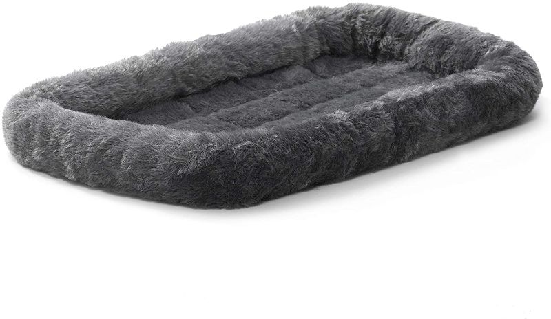 Photo 1 of New World Gray Dog Bed | Bolster Dog Bed Fits Metal Dog Crates | Machine Wash & Dry