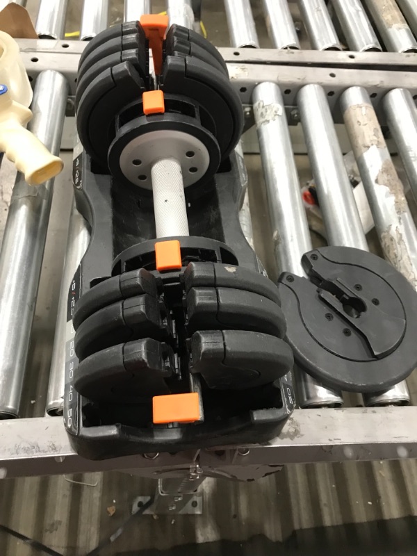 Photo 1 of **PARTS ONLY** NordicTrack 55 lb Select-a-Weight Dumbbell Pair, Black
