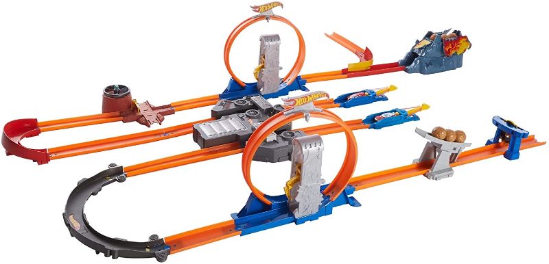 Photo 1 of Hot Wheels Track Builder Total Turbo Takeover Track Set [Amazon Exclusive]
