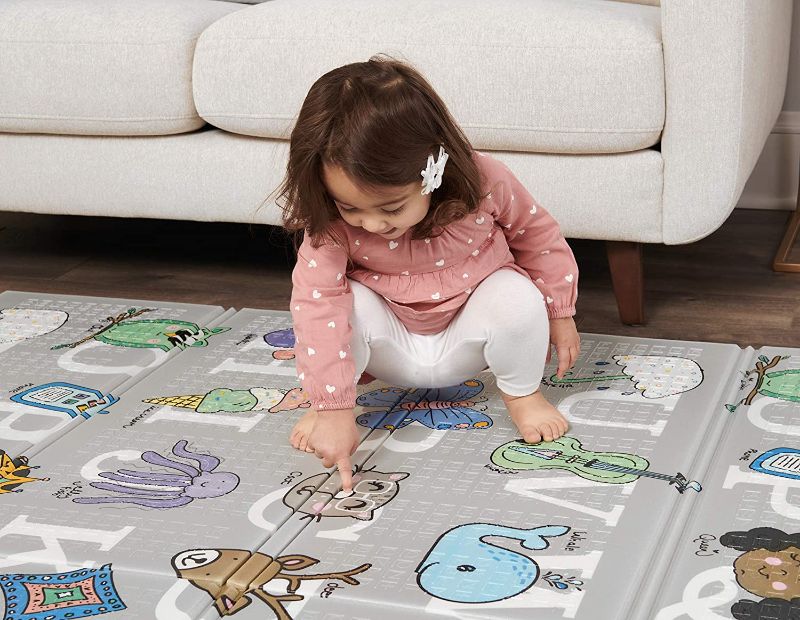 Photo 1 of **SIMILAR TO STOCK PHOTO**
Regalo Sensory & Learning My Play Mat, Foldable & Reversable, Waterproof, Bonus Kit, Includes Travel Case with Carry Strap, Grey, Extra Large
