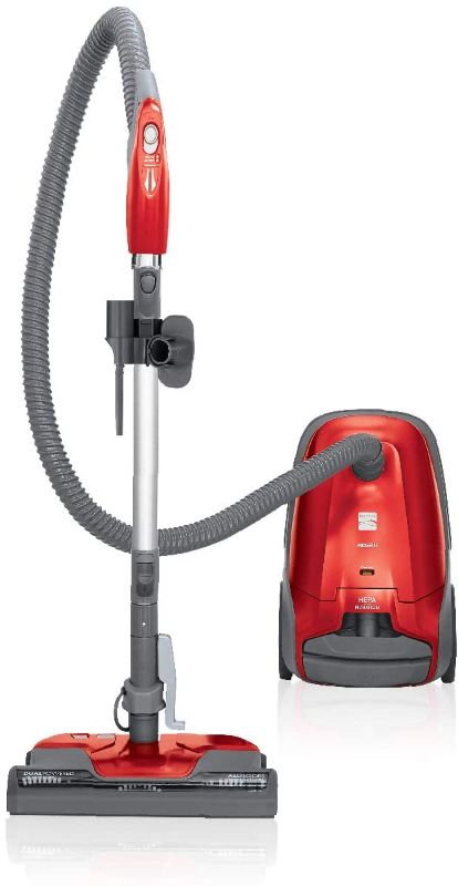 Photo 1 of **MISSING  PARTS**
Kenmore 81414 400 Series Pet Friendly Lightweight Bagged Canister Vacuum with Extended Telescoping Wand, HEPA, Retractable Cord, and 4 Cleaning Tools, Red
