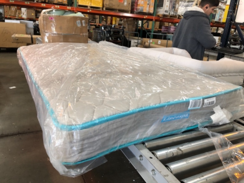 Photo 2 of  OUT OF BOX: Linenspa 6 Inch Innerspring Twin Mattress with Foam Layer - Firm Feel -?CertiPUR-US Certified -?Mattress in a Box 75"L x 39"W x 6"T

