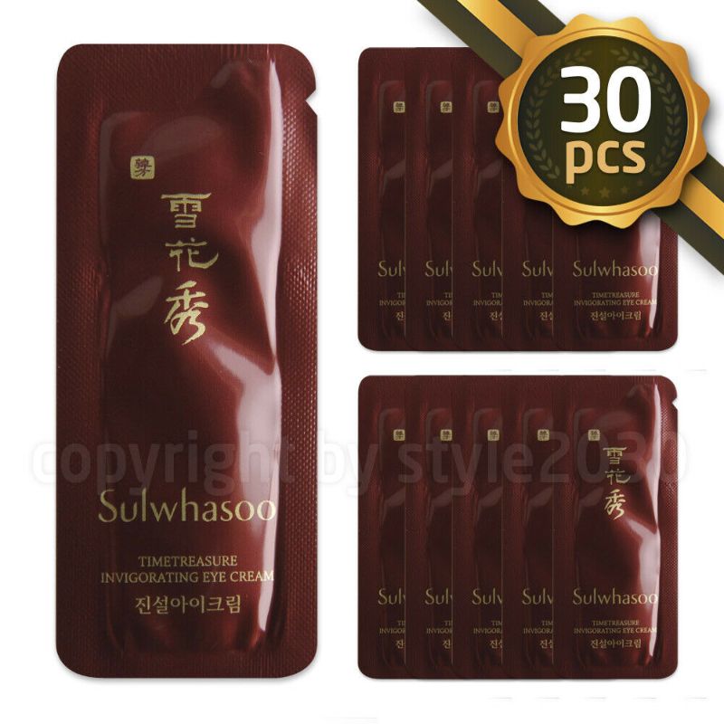 Photo 1 of [Sulwhasoo] Timetreasure Invigorating Eye Cream 1ml x 30pcs Anti-Aging
EXPIRE 005/29/2022