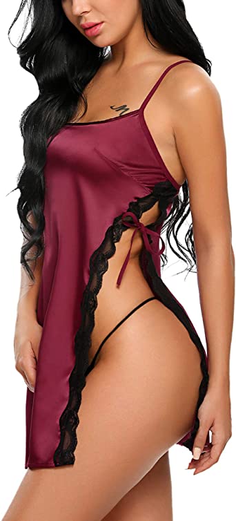 Photo 1 of Avidlove Women Babydoll For Women Satin Nightwear Lace Chemise Sexy Nightgown
SIZE LARGE