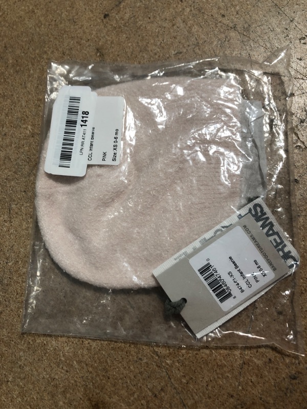 Photo 2 of Barefoot Dreams CozyChic LITE Infant Beanie (XS (0-6 Months), Pink)
