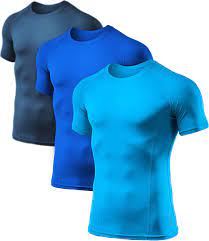 Photo 1 of ATHLIO  3 Pack Men's Workout Running Shirts, Sun Protection Quick Dry Athletic Shirts, Short Sleeve Gym T-Shirts- SIZE XL 
