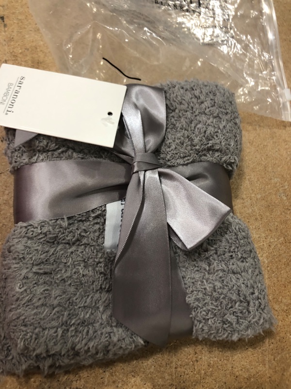 Photo 2 of Gray Bamboni Mini Blanket
