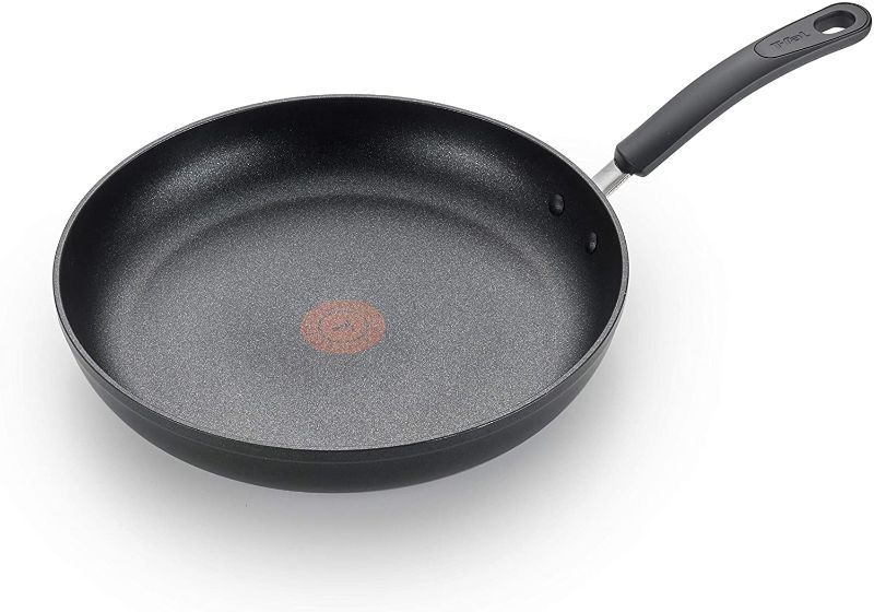 Photo 1 of **PAN IS BENT AROUND THE RIM**
T-fal Titanium Advanced Cookware Fry Pan, 10.5-Inch, Black
