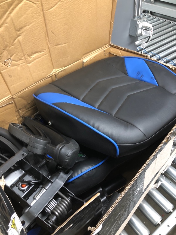 Photo 2 of Respawn RSP-110 Racing Style Gaming, Reclining Ergonomic Chair with Footrest, Blue