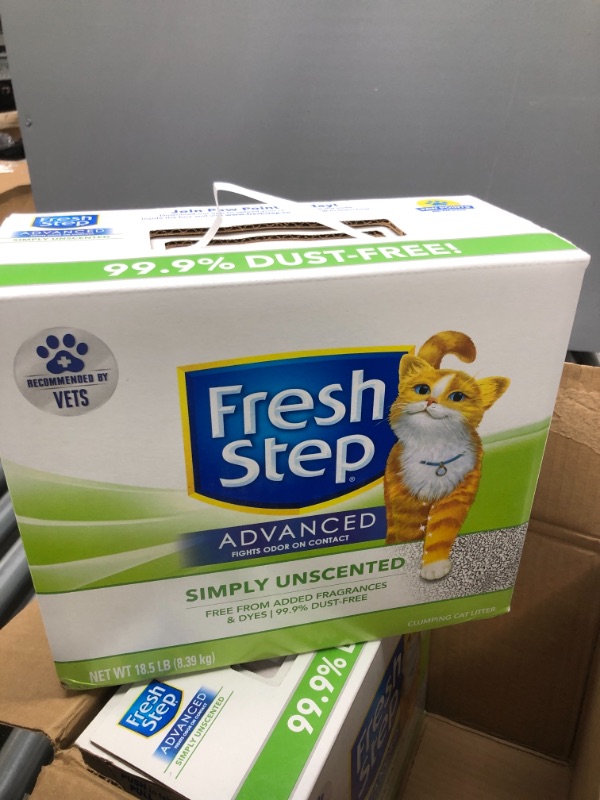 Photo 2 of Fresh Step Advanced Simply Unscented Clumping Clay Cat Litter, 18.5-lb box, 1 pack