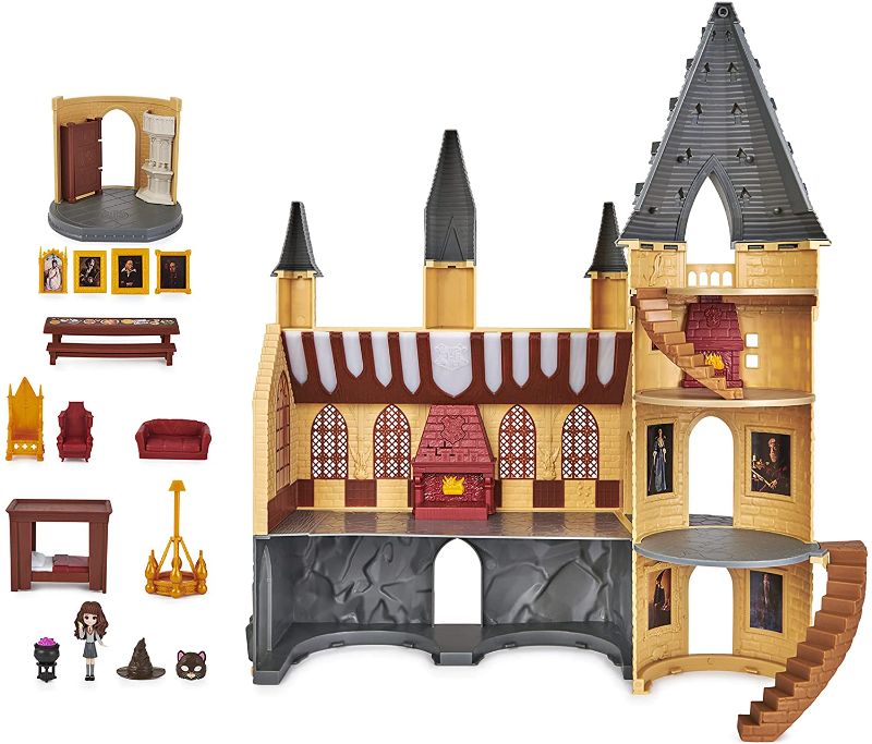 Photo 1 of INCOMPLETE** Wizarding World Harry Potter, Magical Minis Hogwarts Castle with 12 Accessories, Lights, Sounds & Exclusive Hermione Doll, Kids Toys for Ages 5 and up
