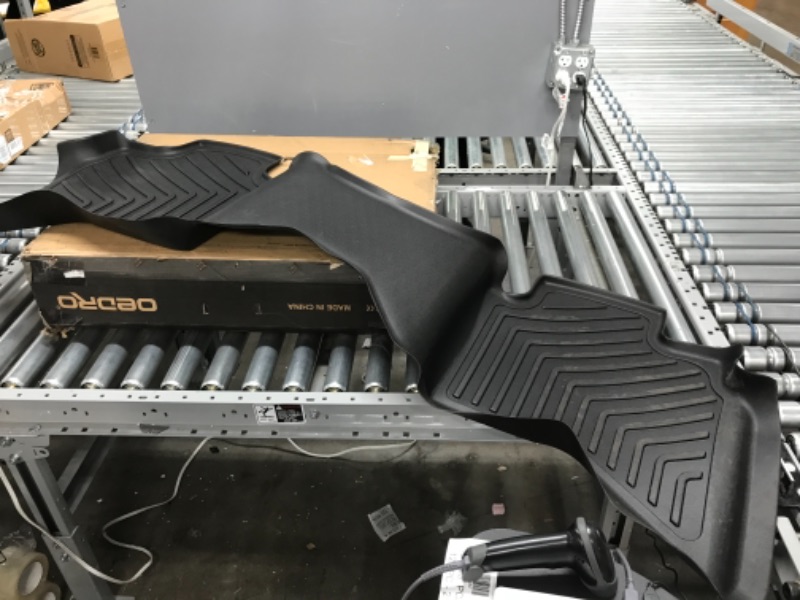Photo 2 of (Back Floor Mats Only) OEDRO Floor Mats Compatible with 2012-2016 Honda CR-V, Unique Black TPE All-Weather 2 Rows Floor Liners Set Guard
