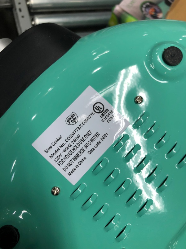 Photo 1 of *USED*
GreenLife Cook Duo Healthy Ceramic Nonstick 6QT Slow Cooker, PFAS-Free, Digital Timer, Dishwasher Safe Parts, Turquoise
