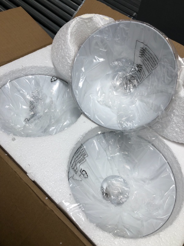 Photo 1 of *light bulbs NOT included*
Kira Home Welton 25.5" 3-Light Modern Farmhouse Bathroom Light, Vintage Vanity Barn Light, Polished Nickel Finish
