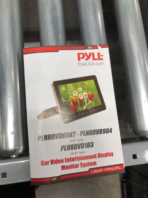 Photo 5 of *USED*
Pyle Universal Car Headrest Mount Monitor - 9.4 Inch Vehicle Multimedia CD DVD Player - Dual Audio Video Entertainment w/HDMI, Wide TV LCD Screen, Wireless Headphones & Mounting Bracket - PLHRDVD90KT
