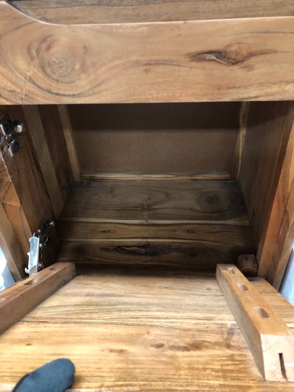 Photo 1 of *USED*
*door needs to be attached*
GDF Studio Letitia Modern Acacia Wood Side Table, Natural
