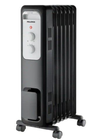 Photo 1 of *USED*
Pelonis 1,500-Watt Oil-Filled Radiant Electric Space Heater with Thermostat