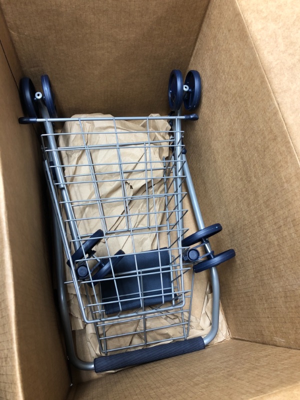 Photo 2 of *USED*
*MISSING manual and hardware* 
Toysmith Kids' Miniature Shopping Cart , Blue, 12.5 x 8.5 x 24 inches

