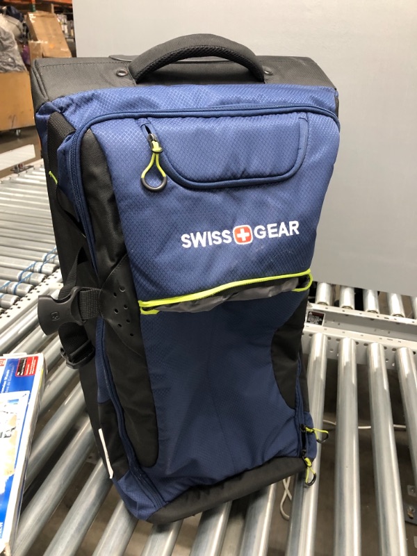 Photo 1 of *USED*
SwissGear Extra Large Lightweight Rolling Duffel, Blue/Green

